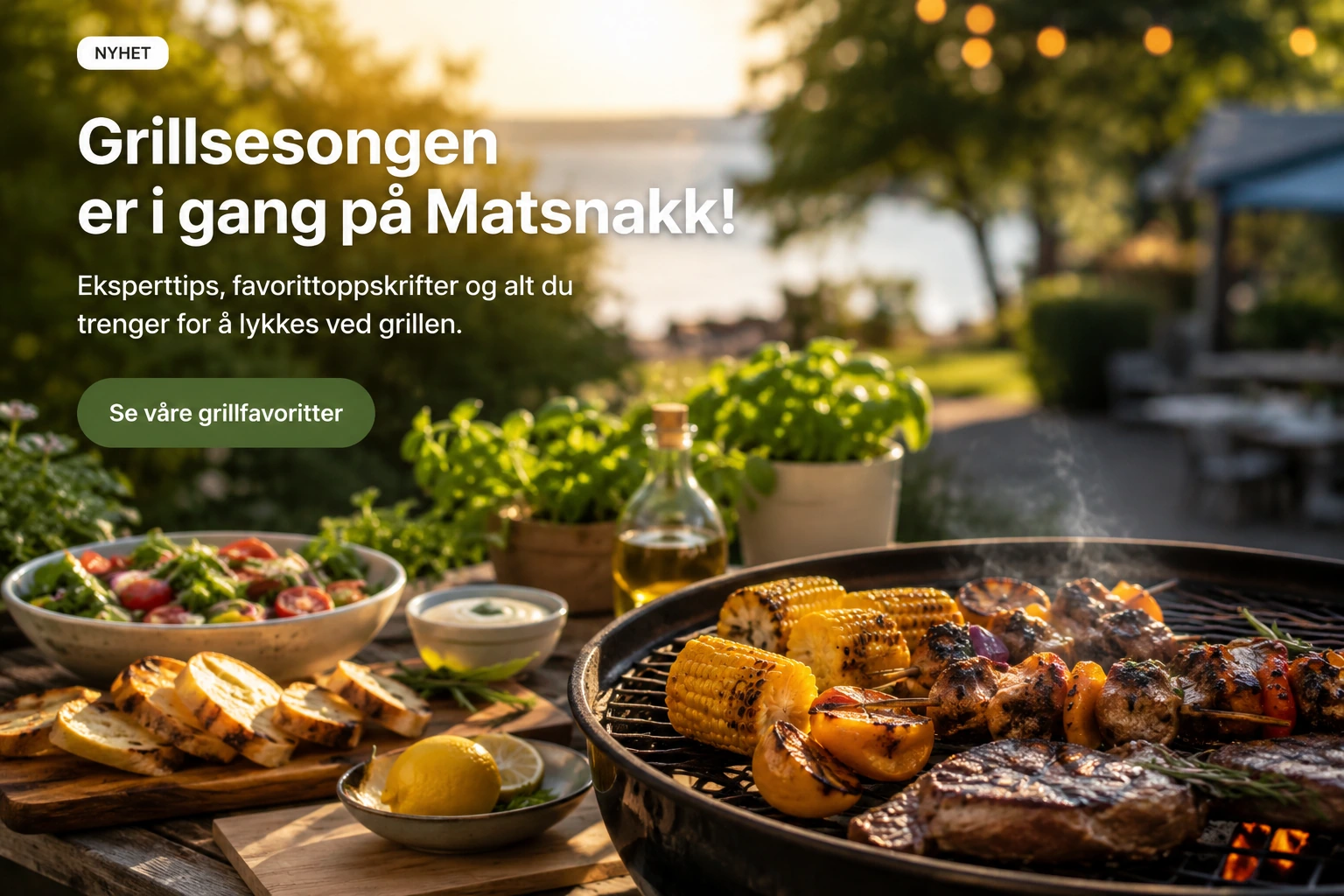 Grillsesongen er i gang på Matsnakk